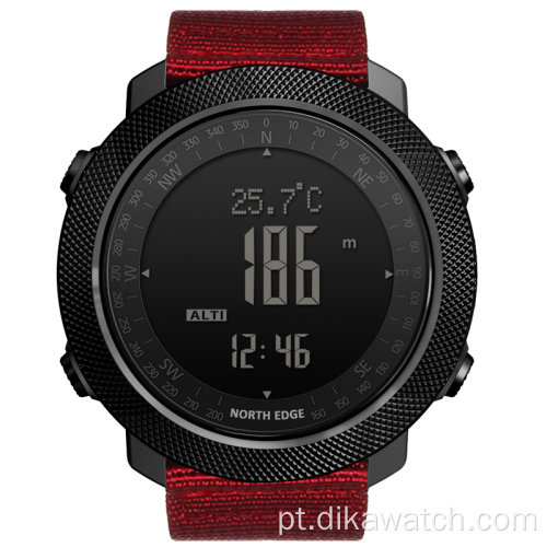 NORTH Sports Smart Relógio masculino multifuncional para alpinismo Smartwatch masculino para fitness Relógio impermeável com pulseira de nylon